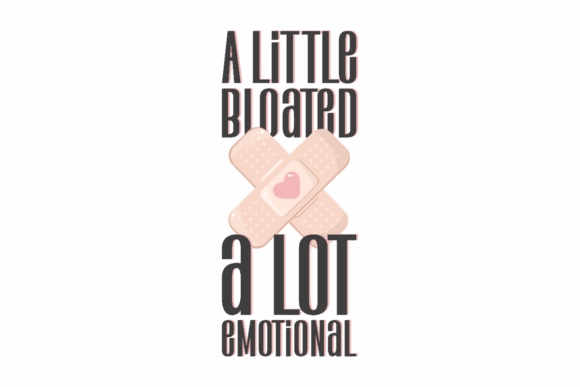 A Little Bloated, Chronic Illness SVG