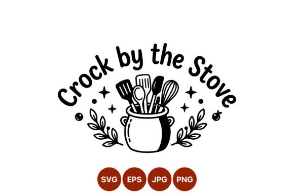 Crock with Kitchen Utensils Vector: A Versatile Illustration for Modern Design Projects