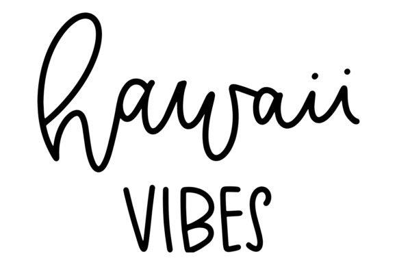 Hawaii Vacation Vibes SVG: Graphics for Crafts