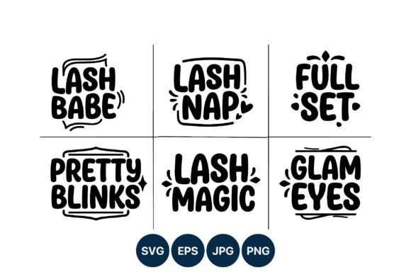 Lash Babe Nap Pretty Blinks Vector Graphics