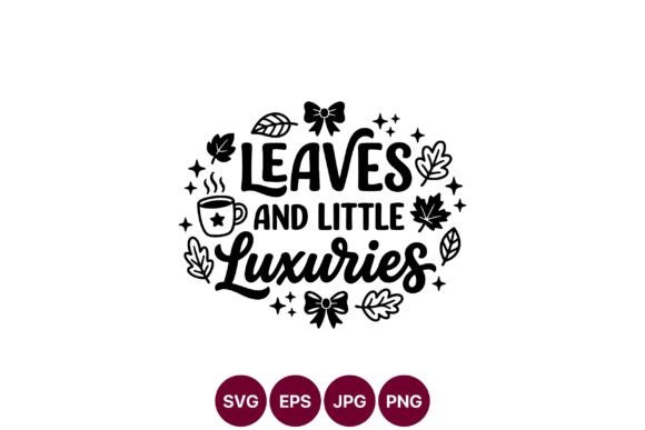Leaves and Little Luxuries Autumn Hand: A Versatile Graphic Design Asset