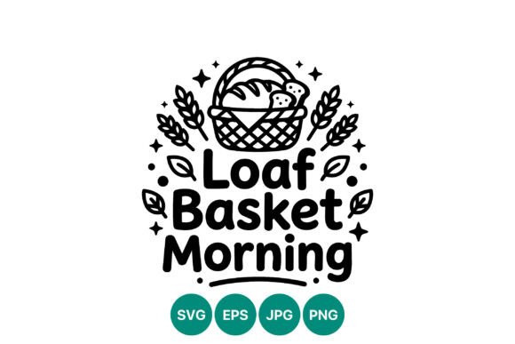 Loaf Basket Morning Bread Vector Graphics