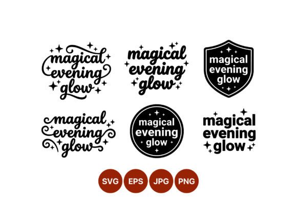 Magical Evening Glow Handwritten Graphics