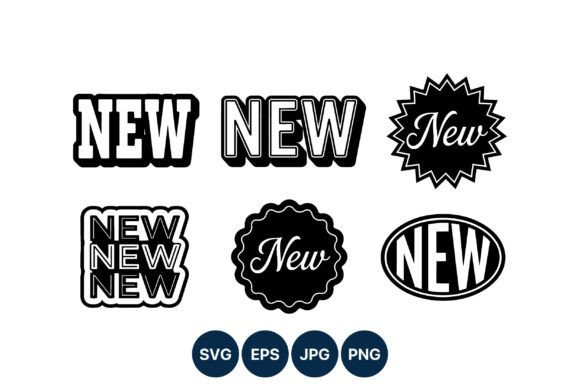 New Label Badge Vector: A Versatile Graphic Design Asset for Creative Marketplaces