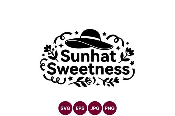 Sunhat Sweetness Floral Vector Art: Graphics for Local Branding