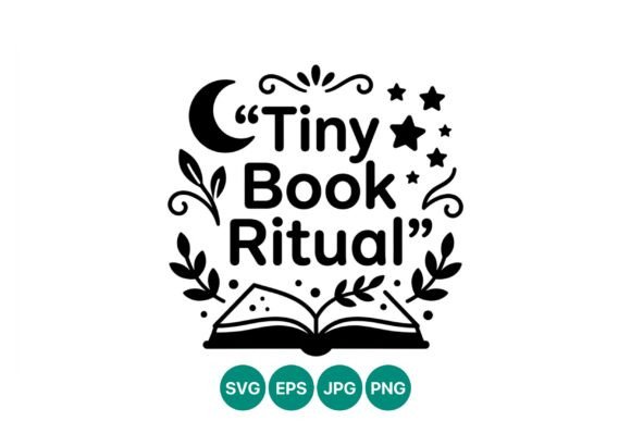 Tiny Book Ritual Quote Vector
