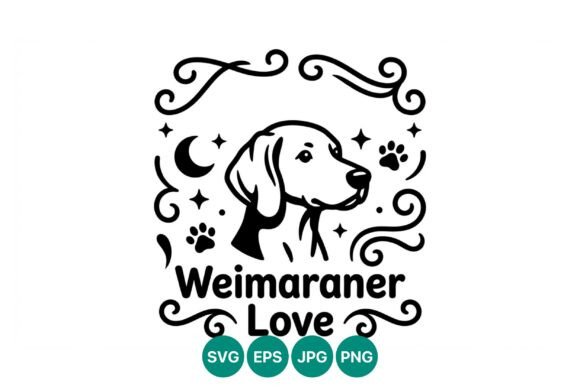 Weimaraner Dog Line Art Vector: A Modern Graphic for Editorial and Web Publishing